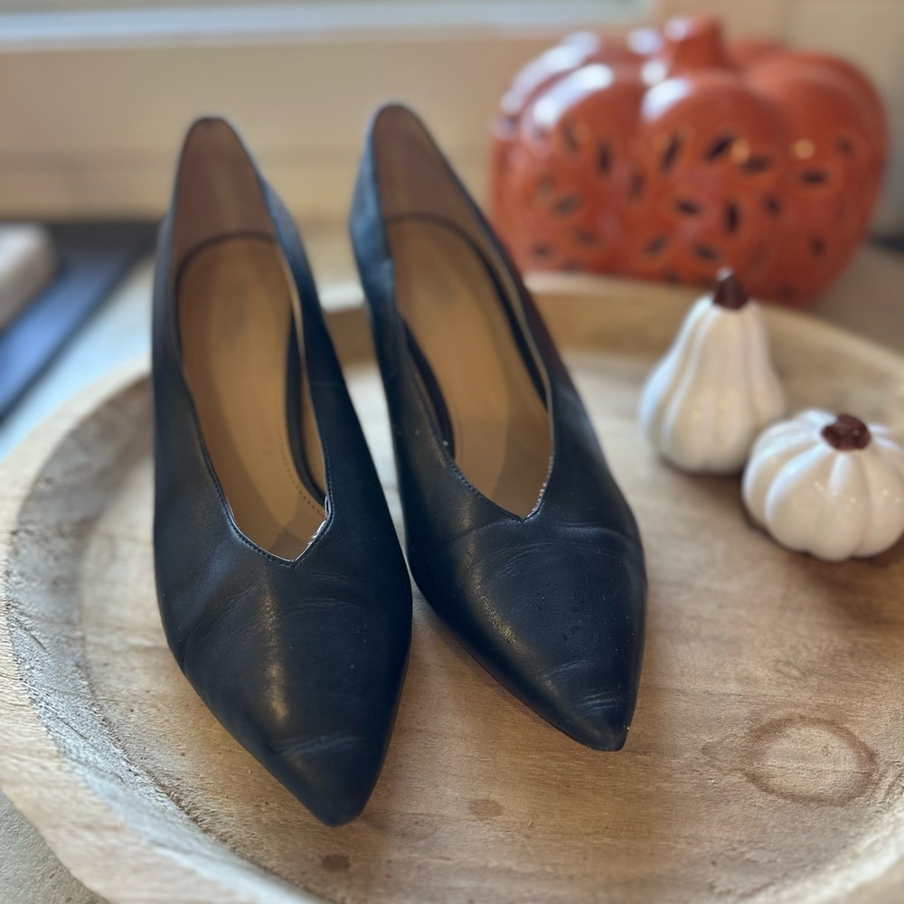 Elegant Michael Kors Black Pointed Toe heels